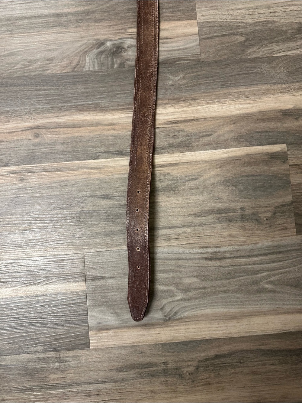 Western Style Cowhide Leather Belt - Picture 7 of 9